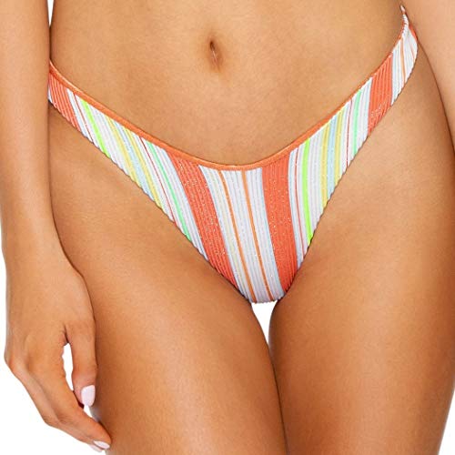 Luli Fama Play TIME - High Leg Brazilian Bottom - L/Multi White