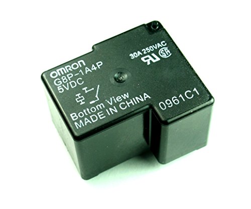 2pcs Omron Relay 5vdc SPST G8P-1A4P-5VDC 30A 250VAC, (RR #22)