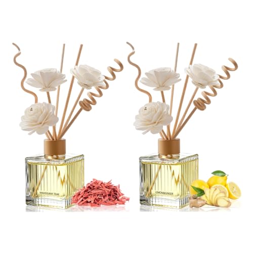 Difusor de varillas Mahogany Teak & Lemon Ginger 2 pack miniatura 1
