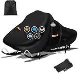 900D Snowmobile Cover, 130' L x 51' W x 48' H Upgraded Thicker Waterproof Oxford Cloth with Windproof Buckles Large Snow Mobile Cover for Skidoo,Arctic Cat,Pro RMK,Yamaha,Lynx,Camso,CFMOTO
