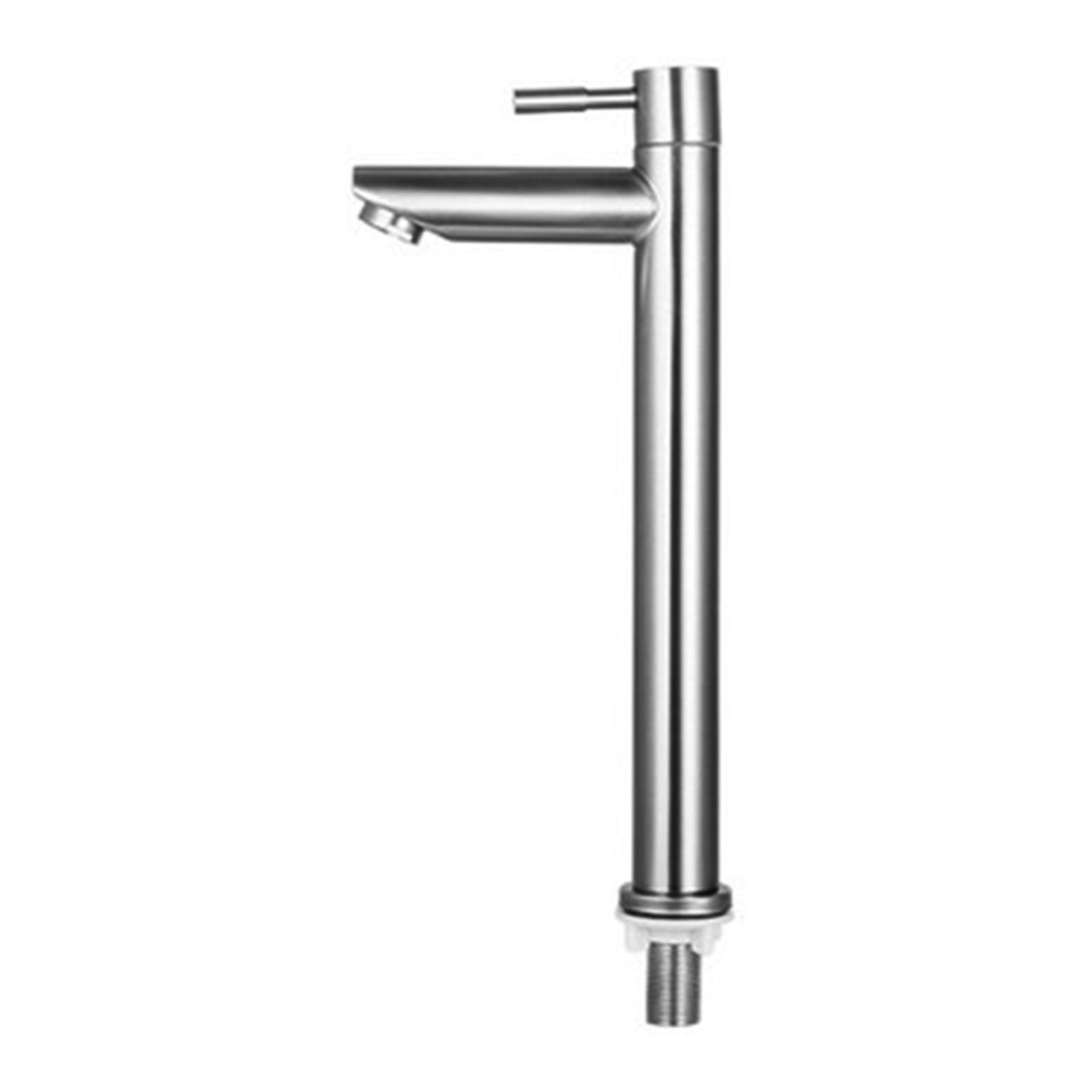 Mitigeur de lavabo anti-traces en acier inoxydable brossé pour un nettoyage facile