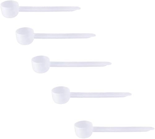 Miniatura 57 de Cuchara medidora de plástico, (35 cc 2.5 cucharadas 1.25 fl oz. 1.2 fl oz) Cucharas de mango largo para polvos, gránulos, café, alimentos
