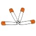 Plastic Headed Diaper Pins - Orange - 4 Pack