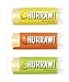 HURRAW! Lemon, Orange, Lime Lip Balms Bundle: Organic, Certified Vegan, Certified Cruelty Free, Non-GMO, Gluten Free, All Natural, Luxury Lip Balm Made in USA – LEMON, ORANGE, LIME (3 Pack)