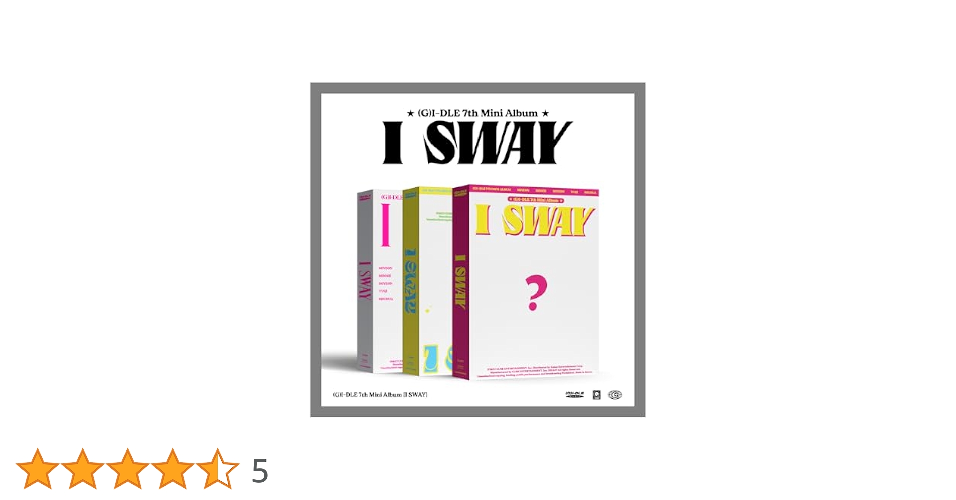 Amazon.co.jp: GI-DLE (G)I-DLE GIDLE I SWAY 7th Mini Album+