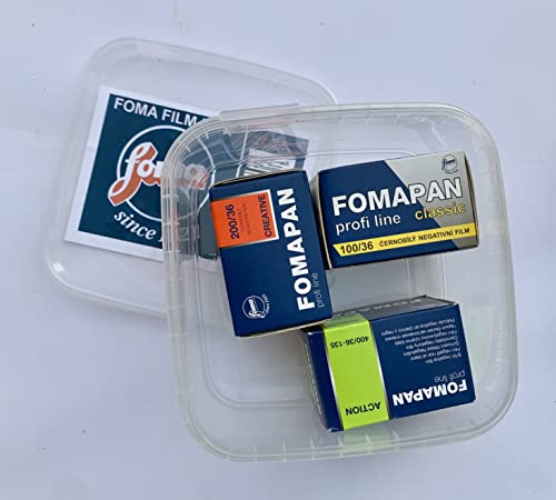 FOMAPAN TESTBOX 135/36 assortiment trois sensibilités avec étui - 2