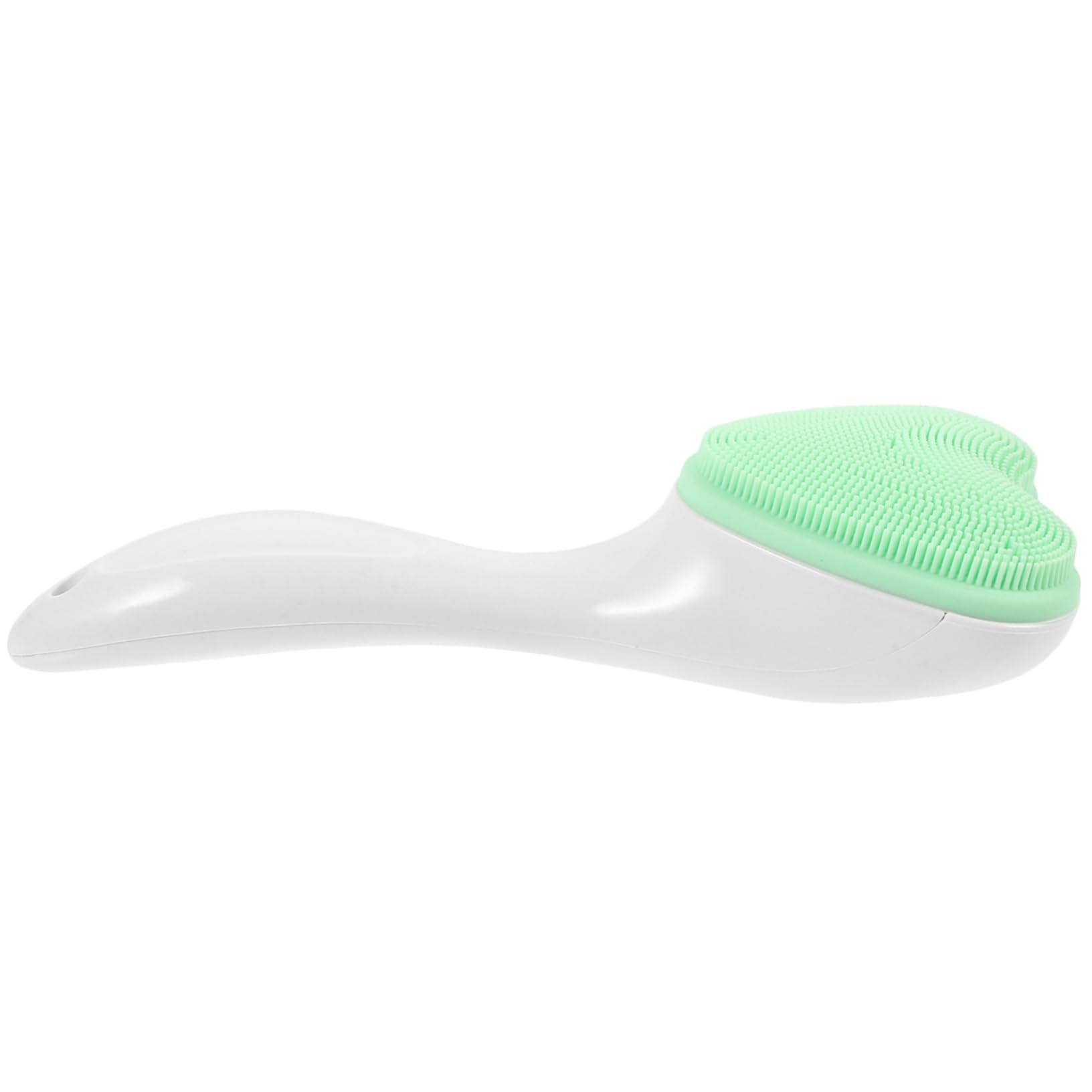 Veemoon Facial Exfoliator Brush Long Handle Silicone Face Cleansing Brush for Pore Cleansing