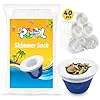 WXFANA Pool Skimmer Socks, 40 Pack Pool Skimmer Fliter Socks Swimming Pool Skimmer Basket Sock Pool Filter Socks Pool Cleaning Filter Socks Cleans Debris and Leaves for In-Ground or Above Ground Pools