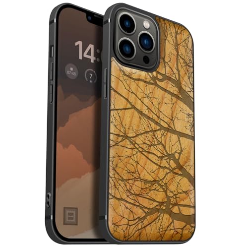 Étui de Téléphone iPhone 13 Pro Max Magsafe en bois véritable