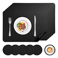 APLKER &ndash; Set di 6 tovagliette in similpelle lavabili