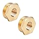 lasuroa 2stk Messing Reduzierer Sechskant Buchse, 3/4 NPT Männlich zu 1/4 NPT Weiblich Schwerlast Gewindefitting Reduzierer Adapter für Sanitär Hydraulik Gas Systeme