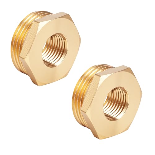 lasuroa 2pcs Réducteur Hexagonal en Laiton, 3/4