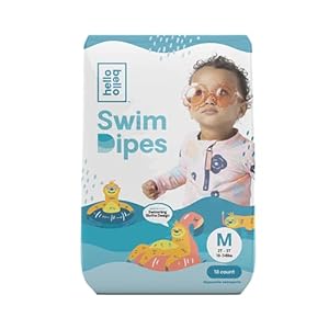 Hello Bello Premium Swim Diapers I Affordable and Eco-Friendly Disposable Swim Dipes for Babies and Kids I Size Medium…