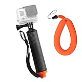 Harwerrel Waterproof Floating Hand Grip for GoPro Hero Session Black Silver Hero 7 6 5 4 3 3+ 2 1 SJ4000 SJ5000 Xiaomi Action Cameras with Camera Float Strap