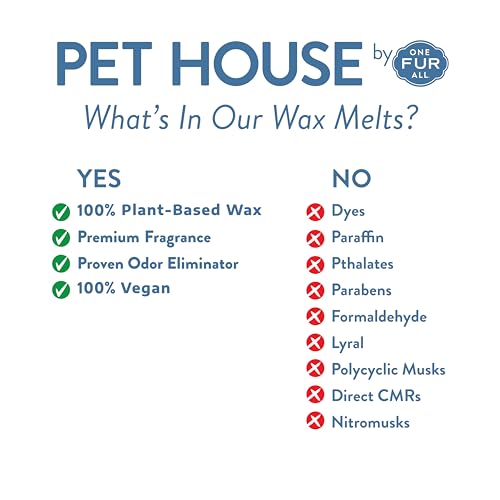 Image of One Fur All Pet House Scented Wax Melts for Warmer - Long-Lasting Pet Friendly Plant Based Soy Wax Melts - Apple Cider Pack of 4