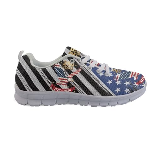 Image of GIFTPUZZ Mens Lace Up Athletic Trainers Running Sneakers Wedge Breathable Gym Lightweight Sports Tennis Shoes