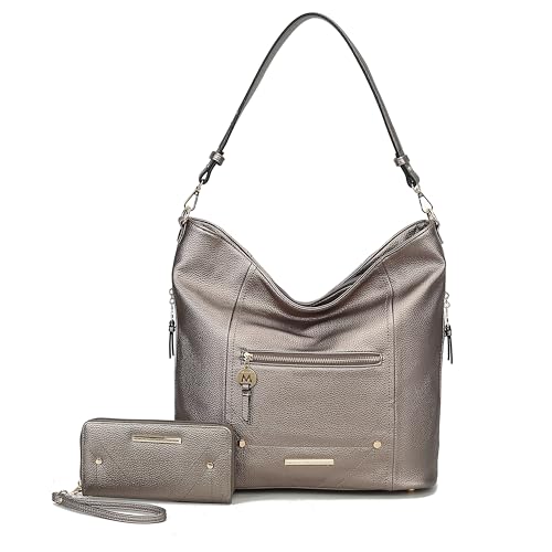 Image of MKF Collection Shoulder Bag for Women, Vegan Leather Top-Handle Crossbody Bag Handbag Purse by Mia K