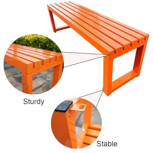 Banc de jardin haut de gamme capacité 399 kg pieds métal stables - 5