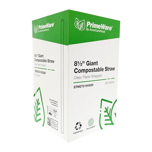 Pitillos biodegradables transparentes 8.5 pulg 7200 un miniatura 6