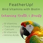 FeatherUp! Bird Vitamins with Biotin for Beautiful Plumage - Feather Growth Supplements for Parrots - 90 gm - 240 Servings - Image 5