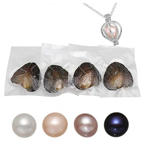 kiss me Collar de perlas de ostra natural con colgante de plata de 45,7 cm, regalo para hija, hermana, madre, amante