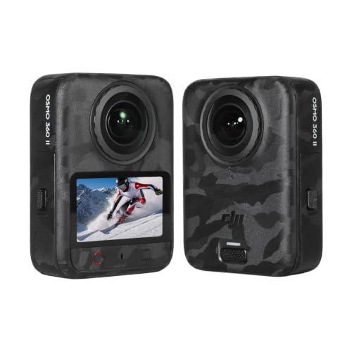 IMMOENUC DJI Osmo 360II �Ή� �X�L���V�[�� �u���b�N���� �ی�V�[�� | ��p�J�b�g�݌v�Ń����Y�E�W���o�������Ƀt�B�b�g�B���^�r�j�[���f�ނŃL�Y�≘���h���A�u���b�N���ʃf�U�C���ŎB�e�M�A���J�X�^�}�C�Y�B