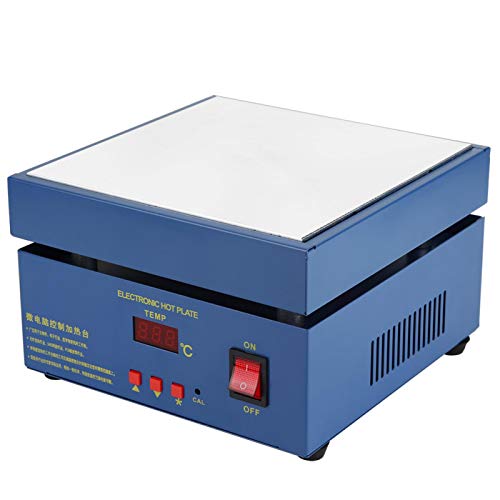 Microcomputer Electric Heating Plate PCB Preheating Station Preheat Oven for Soldering Station Welder with User Manual, Suitable for Component Heating, SMD Reengineering(EU Plug 220V)