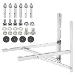 PATIKIL 7000-18000BTU Wall Mounting Bracket for Mini Split Air Conditioner, 1Set Foldable Stainless Steel Stand Support Condenser Up to 550lbs for Hanging