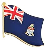 Cayman Islands Waving World Flag Lapel Pin Badge; One Patriotic Country Hat Lapel Pin (Cayman Islands)