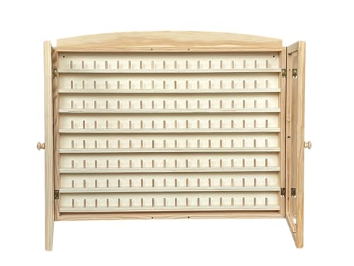 Miniatura 4 de Greca Vitrina Colecciones Dedales. 2 Puertas. Capacidad: 144 Dedales. Medidas Ancho Fondo Alto : 60 6 54 Cms. En Madera De Pino En Crudo. Para Pintar.. Altura Entre Baldas: 4,5 Cms.