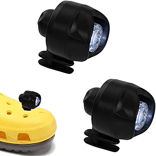 USMEI 2Pcs Scheinwerfer für Crocs, Schuh-Lichter, Schuh-Scheinwerfer, kleine Lichter für Croc Schuhe Dekoration lustige Schuh-Zubehör lustiges Geschenk für Erwachsene Kinder Cover