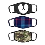 3-pack Kids Fashionable Protection Masks, Kid's Reusable Fabric Face Masks age 3-10