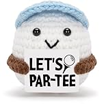 YUNLIJIA Golf Gifts Accessories Men Women Handmade Crochet Plush Doll Personalised Golf Balls Friends Superiors Holidays Birthday Gifts Festive Party Accessories Home Bedroom Office Decoration