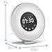 hOmeLabs Sunrise Alarm Clock - Digital LED Clock with 6 Color Switch and FM Radio for Bedrooms - Multiple Nature Sounds Sunset Simulation & Touch Control - With Snooze Function for Heavy Sleepers