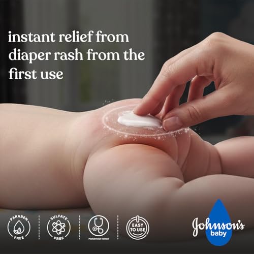 Image of Johnson's Baby Diaper Rash Cream, 40g (Pack of 2) | Gentle Protection for Baby's Skin