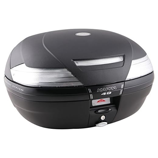 Givi K49NT Monokey Baúl, 47 litros de Volumen, con Reflectores Transparentes, 10 Kg de Carga