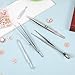5 Pcs Diamond Holder Pick Up Tool, Grabber Tool Holder Set, Beads Jewelry Ball Grabber, Precision Tweezers, Gem Stone Jewelry Locking Tweezers for Jewelry-Making