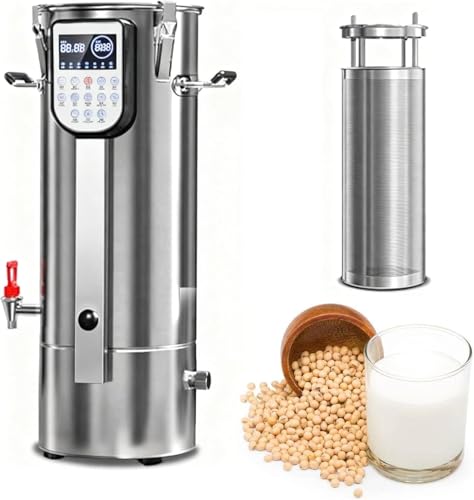 Commercial Soybean Milk Machine Built-in Filter With Slag Separation,11L /13L /15L/18L Stainless Steel Automatic Soy Grinder,24H Smart Appointment Function(13L)