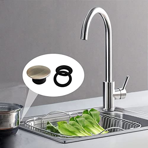 2 Pcs Stainless Steel Kitchen Sink Tap Hole Cover ，Kitchen Faucet Hole Cover ，Faucet Hole Cover，Sink Tap Hole Cover，Kitchen Faucet Hole Cover Stainless Steel (1.2 To 1.6 Inch In Diameter) #TOP3