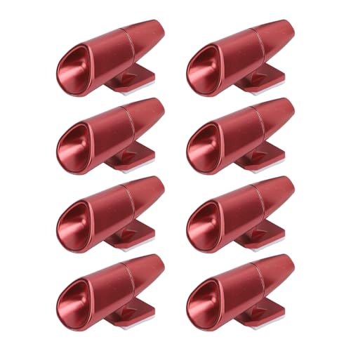 8PCS Deer Whistles for Vehicles Wind Activated Ultrasonic Car Deer Warning Devices, Wildlife Animal Alert and Collision Avoidance Aid for Cars, Trucks, and Motorcycles (Red)