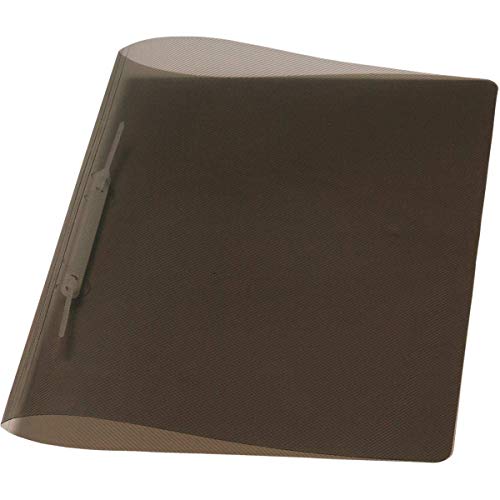 Pasta Grampo Trilho Plástica Oficio, Dello 0291.I.0010.2, Fumê, Pacote com 10 Unidades