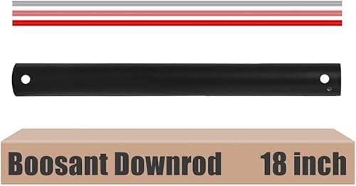 BOOSANT 18 INCH Ceiling Fan Downrod With Extended Wires,1 inch