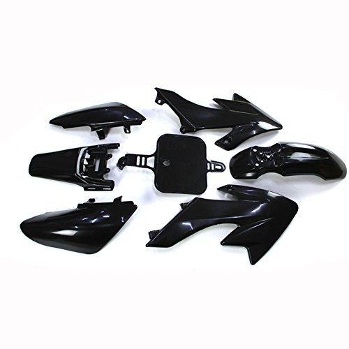Tc-Motor Black Plastic Fender Fairing Kits Kit For Honda Xr50 Crf50 Chinese 50Cc 90Cc 110Cc 125Cc 140Cc 150Cc 160Cc Dirt Pit Bike #TOP4