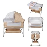 Sécurité et confort : Équipé d'une moustiquaire à fermeture éclair et de côtés démontables, il assure une ventilation optimale et un espace interactif, tandis que le tissu en lin respirant ou Oxford durable protège la peau sensible.