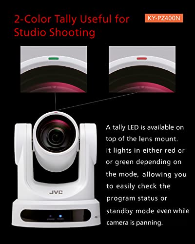 Jvc Ky-Pz400Nbu 4K Ndi/3G-Sdi/Hdmi Ptz Camera Extra Wide Angle W/12X Optical Zoom + 16X Digital (Black) #TOP5