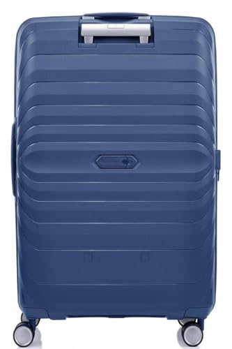 Image of Samsonite Octolite Neo Suitcase, Double Spinner Wheels, Polypropylene|TSA Combination Lock|Expandable|Anti-Theft Secuirty Zipper|Inner Mesh Pocket - 3 Years International Warranty, Blue, 81 cm
