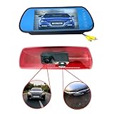 Dolphin Automotive Dual Rear View Parking Reversing Brake Light Camera Fits Renault Trafic 2014 - Onwards (Camera & 7" Universal Mirror Monitor) - Image 1