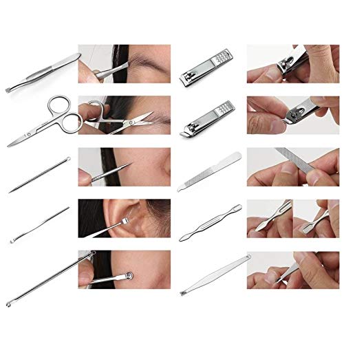 zxb-shop Nagelknipser Set Pediküre Kit Nagel Clipper Set 13 stücke Professionelle Männer Frau Pflege Kit Edelstahl… – Bild 5
