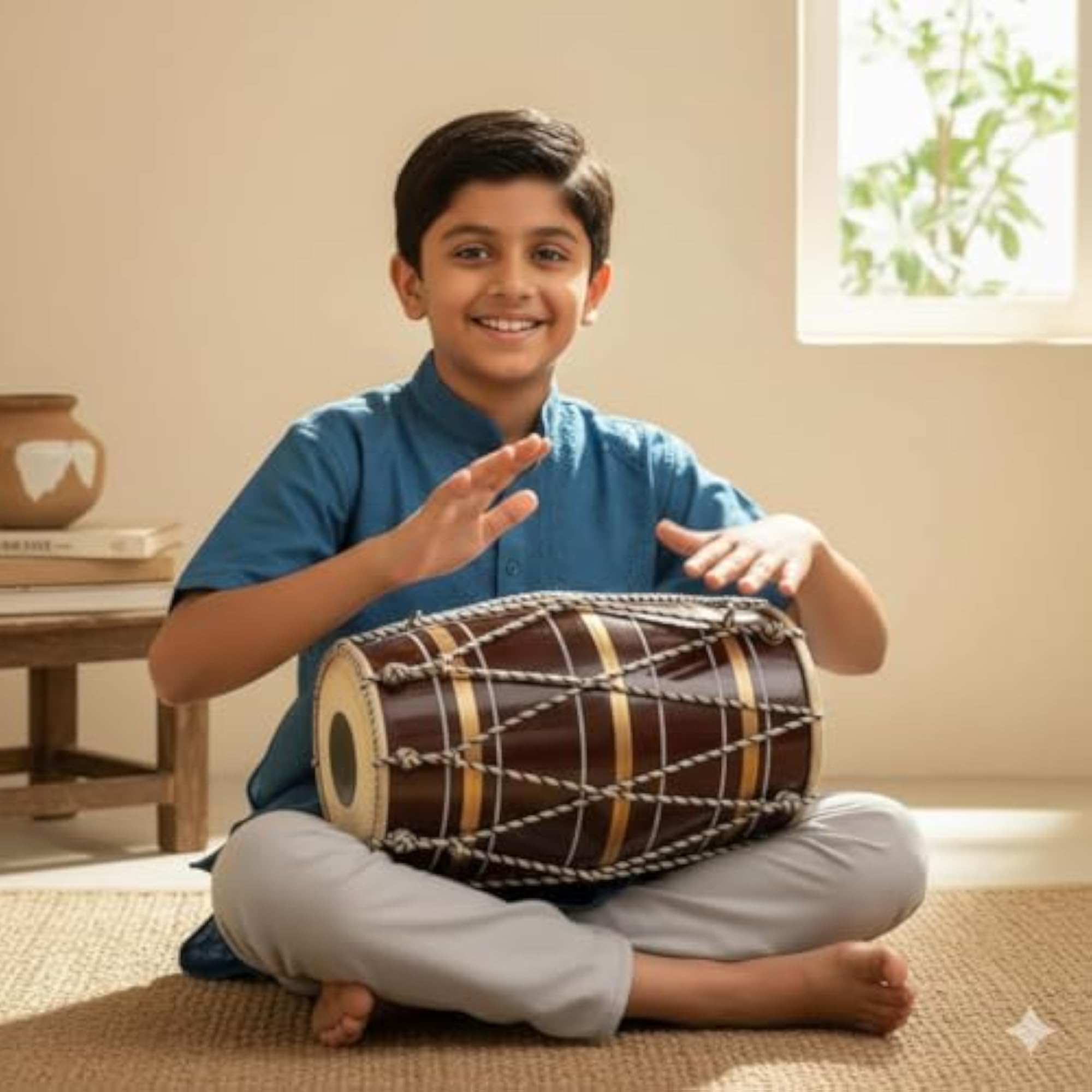 12 Inch Fiber Dholak, Professional Musical Instrument