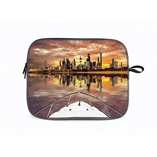 Travel Kuwait Sailboat 14” Laptop Sleeve Case Compatible with 14" Notebook/ 14" Lenovo ThinkPad E480/Y